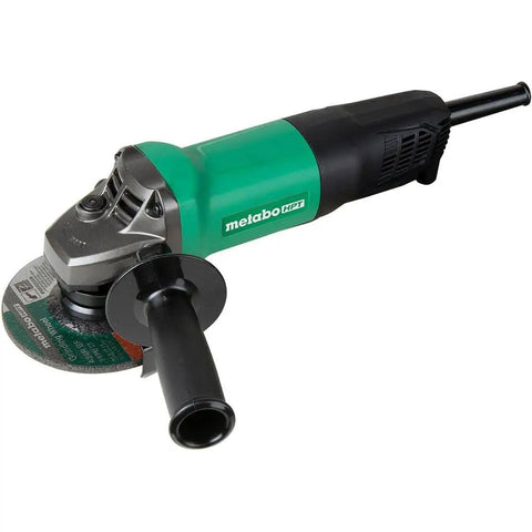 Four And A Half Inch Angle Grinder With Paddle Switch, 7.9 Amp Motor, 900W, 10,500 RPM, Dual Position Handle, side view
