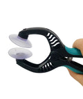 Hand holding Pro Grade Screen Splitter With 4cm Suction Cups For Smartphone, Tablet, And Laptop Screens, Built Tough ABS Repair Tool
