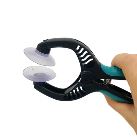 Hand holding Pro Grade Screen Splitter With 4cm Suction Cups For Smartphone, Tablet, And Laptop Screens, Built Tough ABS Repair Tool