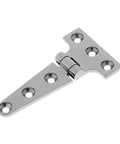 Badass Heavy Duty T Hinge Strap Tee For Shed Barn Door Gate Marine Boat Swings Built Tough With Zero Flex And Slick Motion For 4 6 Or 8 Inch Mounts No Sweat Setup Today, chrome finish hinge.