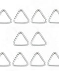 Marine Grade Stainless Steel 316 Triangle Ring Buckle Welded V Shaped Ring 1/8 In x 1 3/8 In 3 Mm x 35 Mm, 10 pcs displayed
