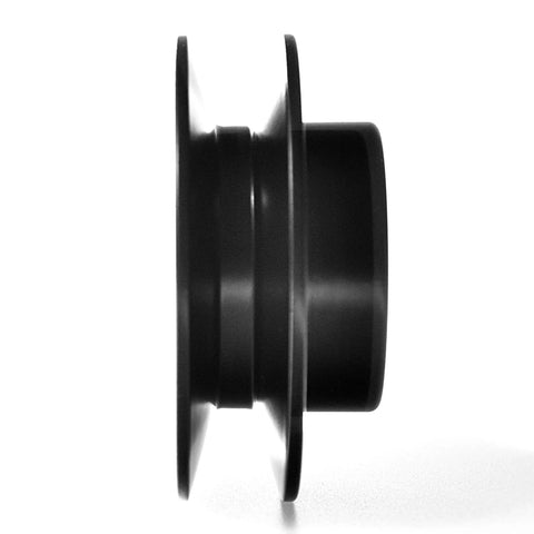 MINERGUY AK25-3/4 mechanical V-belt pulley, cast iron, 2.5 in OD, 3/4 in bore, single groove, side view