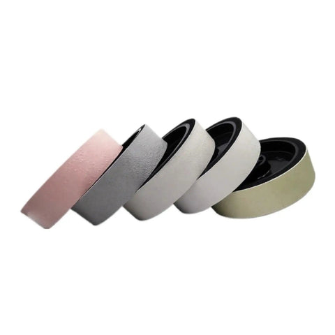 Top Shelf 6 Inch Or 8 Inch Resin Soft Diamond Polishing Wheel For Gemstones Jade Glass And Reusable Plastic With Heat Safe Design in various colors.