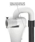 High Speed Cyclone Dust Separator for Shop Vacuums and Woodworking Dust Collectors keeps filters clean.