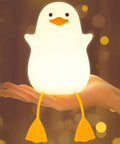 Squishy Duck Night Light For Kids With Soft Warm Glow Silicone Dimmable Nursery Lamp Rechargeable LED Battery 20 Minute Timer
