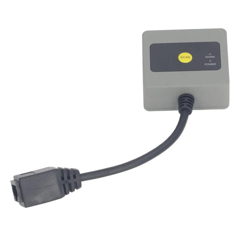 Fixed Mount Industrial Barcode Scanner With Beefy Aluminum Alloy Housing Reads 1D 2D And QR Codes Fast at 120fps Auto Sensing Button Trigger
