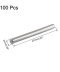 100 Pcs Stainless Steel Shelf Dowel Pins 2mm By 22mm For Cabinet And Furniture Replacement Hardware