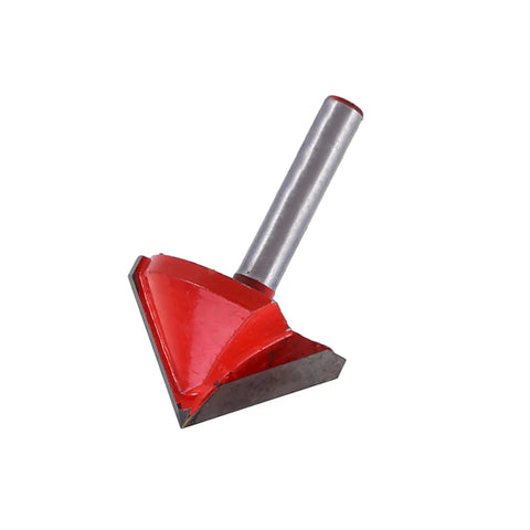 1/4 Inch Shank V Groove Router Bit With Double Carbide Edges for clean 90 degree chamfers and engraving on wood acrylic MDF PVC.