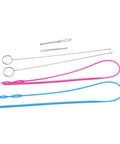 Six Piece Sewing Kit With Stainless Steel Tools For DIY Knitting And Projects Includes Rope Threader Closed Rope Threader Turn Hooks Elastic Clamp And Must Have Tools Easy To Use And Highly Practical, six-piece set on white