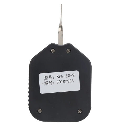 On The Go Gram Force Tension Gauge For Relay Contacts And Electronic Switches Portable 10g Reading With 0.2g Graduation Durable Alloy Build High Precision Tension Tester For Micro Switches And Circuit Makers, black alloy body with metal probe