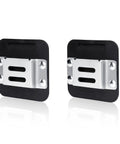 2 Pack Drill Holder Clip For Tool Belt With Quick Release, Low Profile Drill Holster Fits Up To 2 Inch Belts, black and silver
