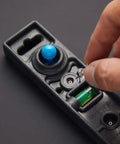 Straight Shooter Heavy Duty Dual Moving Magnet Stud Finder With Built In Nine Inch Level shows manual controls and level indicator.