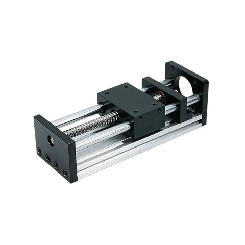 Rugged CNC Linear Guide Stage With 100 To 500mm Stroke SFU1610 Ballscrew Drive Sliding Table Nema23 Motor Included Adjustable Stroke