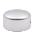Rock Solid Silver Aluminum Volume Knob 44X25 Mm For Amp And Turntable Fine Tuner One Piece Machined Dial with textured grip.