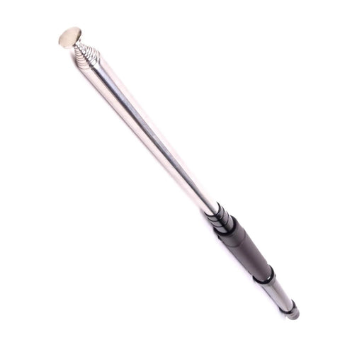 Portable Laser Engraved HF Antenna Telescopic 3.5 MHz To 50 MHz Multi Band Whip With PL259 Connector angled view