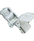 Set Of Two Chrome Plated Right Side Upper Lower Door Hinges Fits Ford Transit Connect 2010 Through 2013 close-up view with metallic finish.