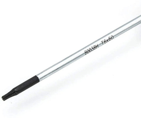 Mini T6 Torx 60mm Screwdriver With Dual Material Speed Zone Handle For Faster Rotation And A Grippy Comfortable Grip Non Slip Black Oxide Tip