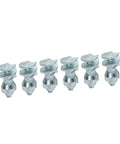 Six reusable universal screws from the Heavy Duty Tungsten Steel Tire Spikes 50 Piece Set for anti skid snow studs.