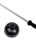 Heavy Duty Stainless Steel Toilet Bowl Brush And Plunger Set With Freestanding Bathroom Canister Killer 2 In 1 Space Saving Cleaner Setup That Works Legit And Keeps Your Restroom Clean No Cap, plunger and handle.