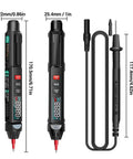 Image showing three views of the Two In One Pro Grade Digital Multimeter And Voltage Tester Pen For Electricians, 6000 Counts Intelligent Meter.