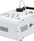Volcano Fog Mach 750W Vertical Fog Machine With 6x 3 Watt RGB LEDs High Output Pump in white with handle and vents