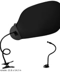 Privacy Desk Shade With Clip And Suction Cup To Block Light And Glare For Deep Focus 22.8 By 14.2 Inches Matte Black Portable Canopy