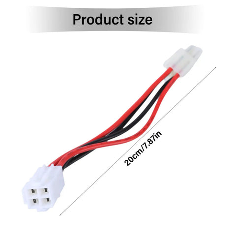 Plug And Play Shortwave Radio Power Cable Adapter 4 Pin To 6 Pin Connector, 20cm, Durable PVC Cable, Product Size Shown