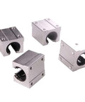 4pcs Linear Bearing Slides SBR10UU To SBR25UU 10 To 25mm Length For CNC Parts And 3D Printer Parts Precision Machine Tools High Precision Linear Guides, metal blocks