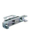 Silver Galvanized 12 Piece DIN Rail Mount Terminal Blocks End Stopper Screw Type Clamp for 35mm Wide Guide Rails