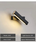 Elevate Your Home Vibe With This Sleek Black Metal Swivel Wall Sconce Led Lighting For Bedroom Living Room And Hallways Rustproof Adjustable Accent Lamp mounted on wall.