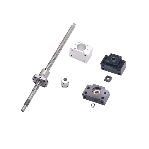Dope 400mm Ball Screw Kit With 12mm Diameter And 4mm Lead Including RM1204 SFU1204 Ball Nut BK10 BF10 End Supports And Coupler