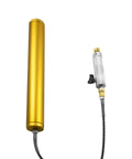 4500 Psi PCP Air Compressor Oil Water Filter With Slick Silver Release Valve Diving Separator And Odor Activated Carbon, shown with connectors