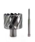 OSCARBIDE annular cutter with 3/4 in Weldon shank and pilot pin; 2 in diameter, 1 in depth of cut (2-piece set)