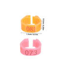 200 Piece Pigeon Identification Bands Set With Lightweight Numbered Leg Rings For Quail And Small Birds, Durable Clip Design