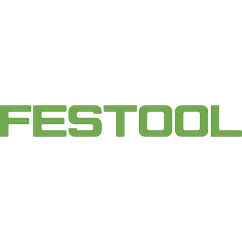 Festool logo in green, representing high-quality tools for woodworking and construction projects.