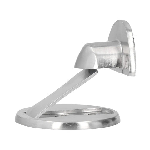 Mingzhe Heavy Duty Stainless Steel Magnetic Door Stop side view showing strong magnet, designed for easy installation and wall protection.