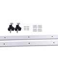 Aluminum Alloy T Track Rail Set With Sliders And Handles for woodworking jigs, drill press, router tables, silver finish 500mm