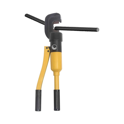 Heavy Duty Portable Hydraulic Rebar Cutter And Crimping Tool With Non Slip Grip Handle, steel cutting tool with rebar.