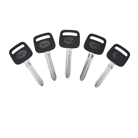 TR47 P Truck Key Blanks 5 Pack With Plastic Head Universal Fit For Semi Rigs And Heavy Duty Vehicles Replacement Keys For Lost Keys Durable Metal Construction