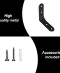 High quality metal bracket and screws for Eight Pack 3 Inch Beefy Heavy Duty L Brackets For Shelves Cabinets And Wood 90 Degree Wall Mount