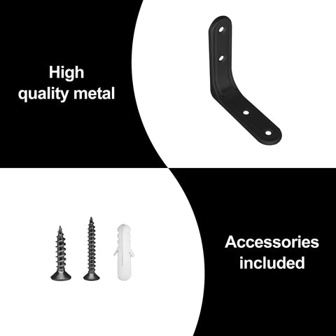 High quality metal bracket and screws for Eight Pack 3 Inch Beefy Heavy Duty L Brackets For Shelves Cabinets And Wood 90 Degree Wall Mount