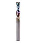 SpeTool 1/4in shank downcut spiral router bit, 1/4in cutting diameter, 1in cutting length, long-life coating