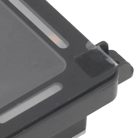 Close-up corner view of 2D Barcode Scanner Module With 300000 CMOS Sensor USB Embedded Mini Reader, ultra-slim 26mm design.