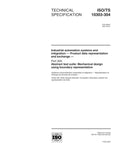 Technical specification document for ISO/TS 10303-304:2001, focusing on mechanical design and data exchange.