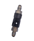 Aluminum AN3 Quick Release Brake Line Fitting For Fast Connect, High-Performance Hose Connector with black and silver design