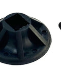 Rock Solid Quart Piston Plunger And Screw Replacement Part 44-70-0340 48-08-0910, black plastic screw assembly with attached screw.