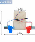Washer Water Inlet Valve Replacement Exact Fit For W11101906 dimensions with wiring and fittings visible