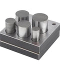 5 Piece Disc Cutter Set For Metal Jewelry Making With Round Punch Sizes 1/2, 5/8, 3/4, 7/8, And 1 Inch