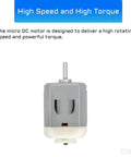Single micro DC motor from 10 Pack Micro DC Motors 1 To 6V With Holder 130 Round Shaft Tiny Motors For Robotics Projects DIY RC Boats Airplanes Cars And Science Experiments For STEM Projects