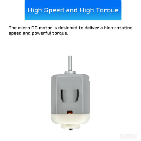 Single micro DC motor from 10 Pack Micro DC Motors 1 To 6V With Holder 130 Round Shaft Tiny Motors For Robotics Projects DIY RC Boats Airplanes Cars And Science Experiments For STEM Projects